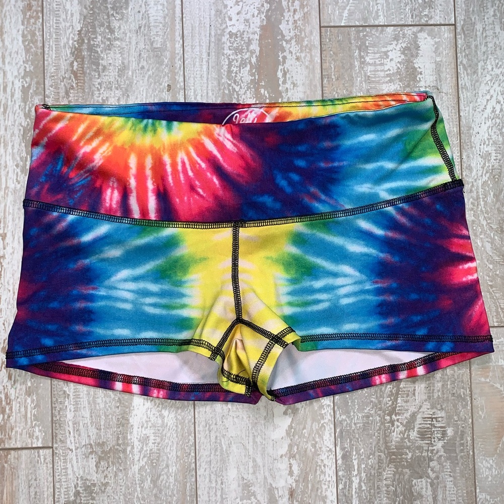Tie dye booty shorts - rarely used